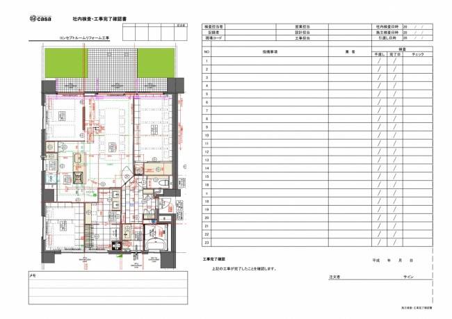 チェックシート