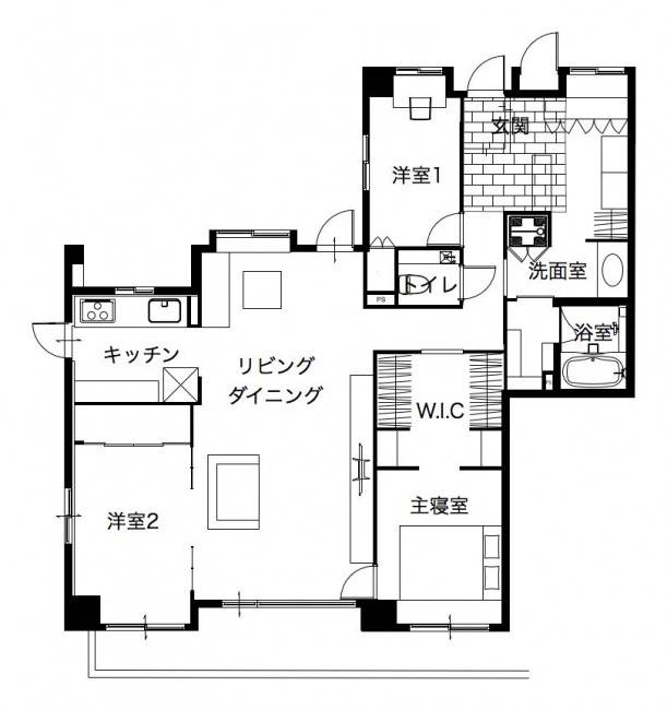 ■独立型キッチン