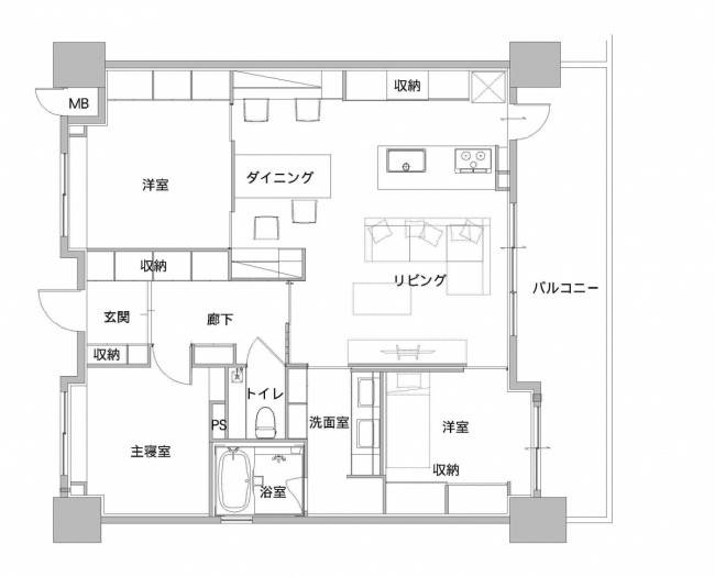 ■ヘ゜ニンシュラキッチン